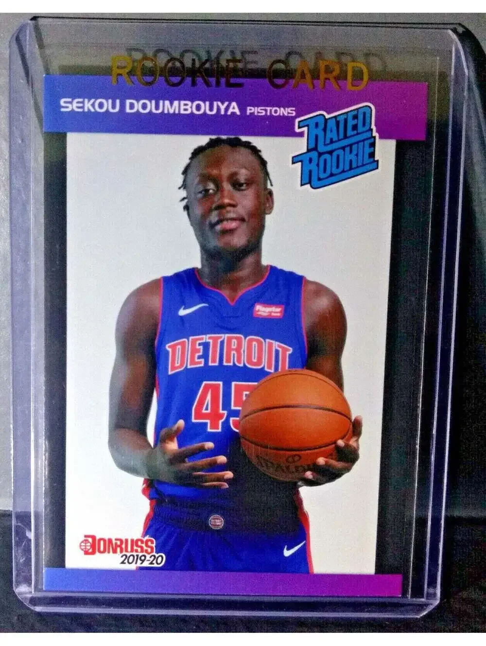 Sekou Doumbouya 2019-20 Panini NBA #14 Rated Rookie Retro Card 1/3431